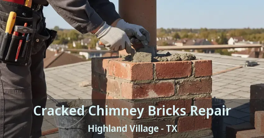 Cracked Chimney Bricks Repair Highland Village - TX