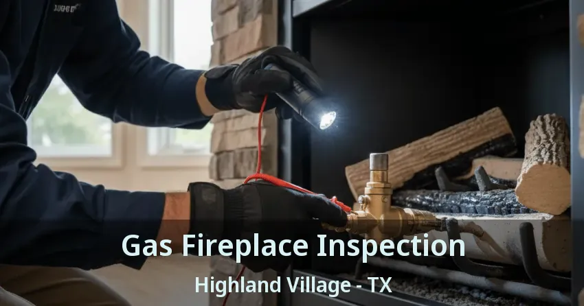 Gas Fireplace Inspection Highland Village - TX