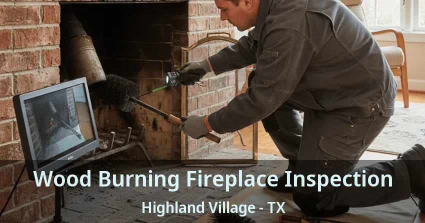 Wood Burning Fireplace Inspection Highland Village - TX